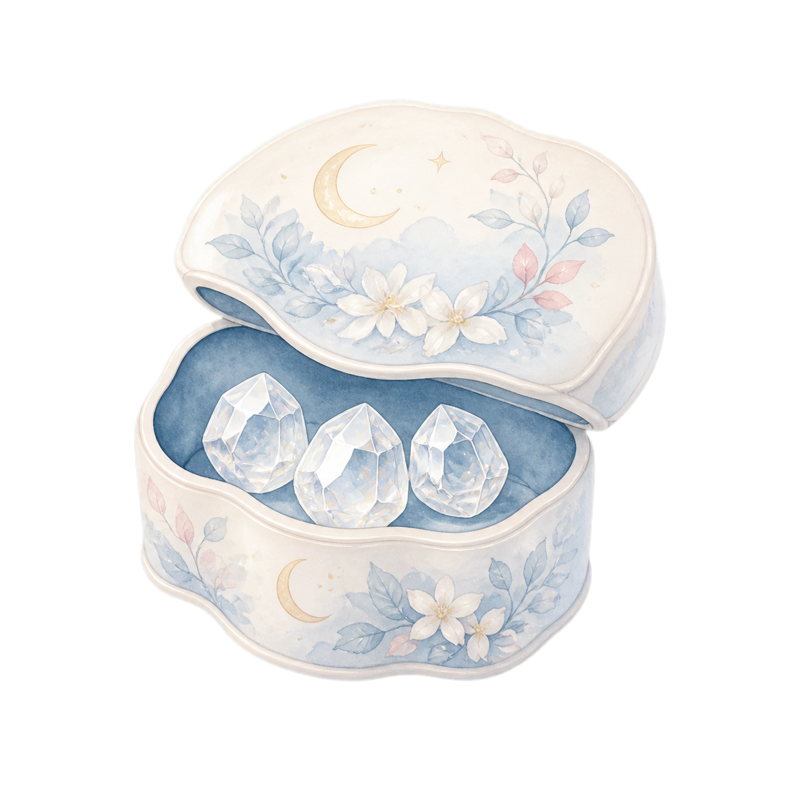 星光寶盒・童話繪本風寶石插畫